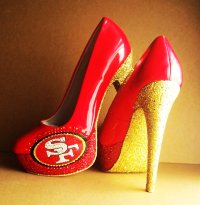 san francisco 49ers high heels