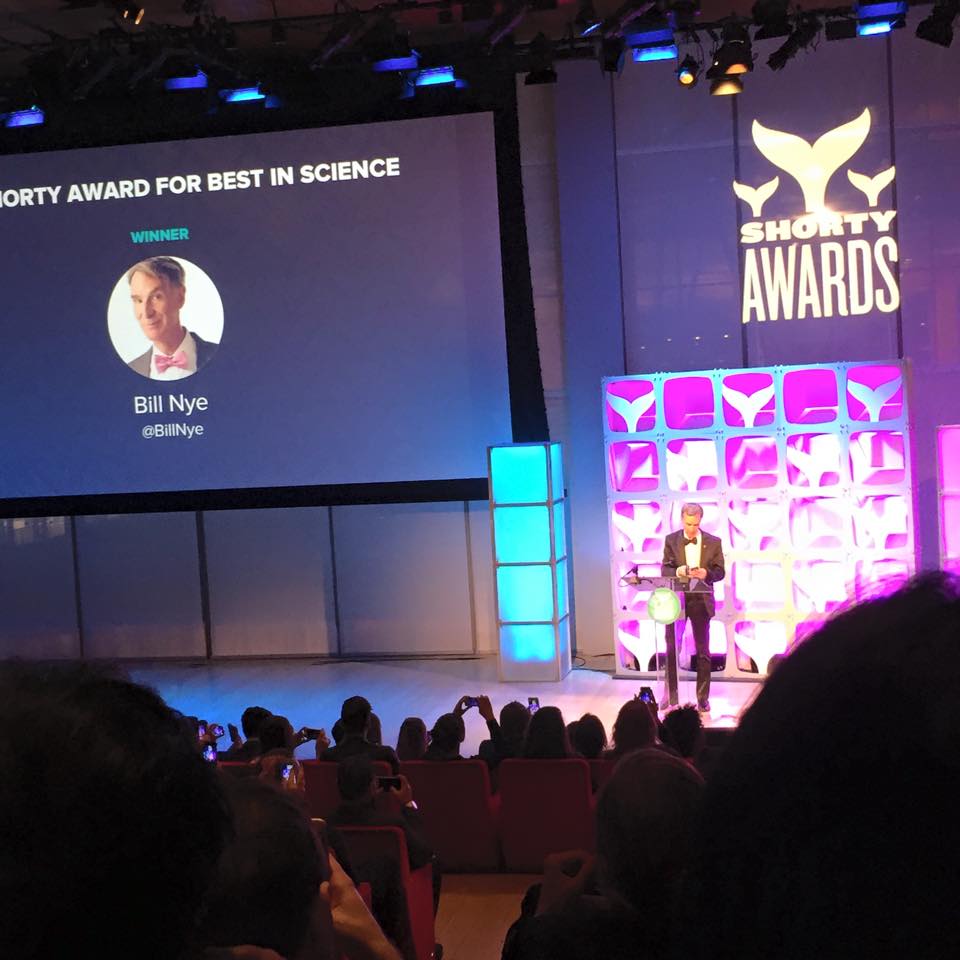 Bill Nye the Science Guy at the Shorty Awards 2015