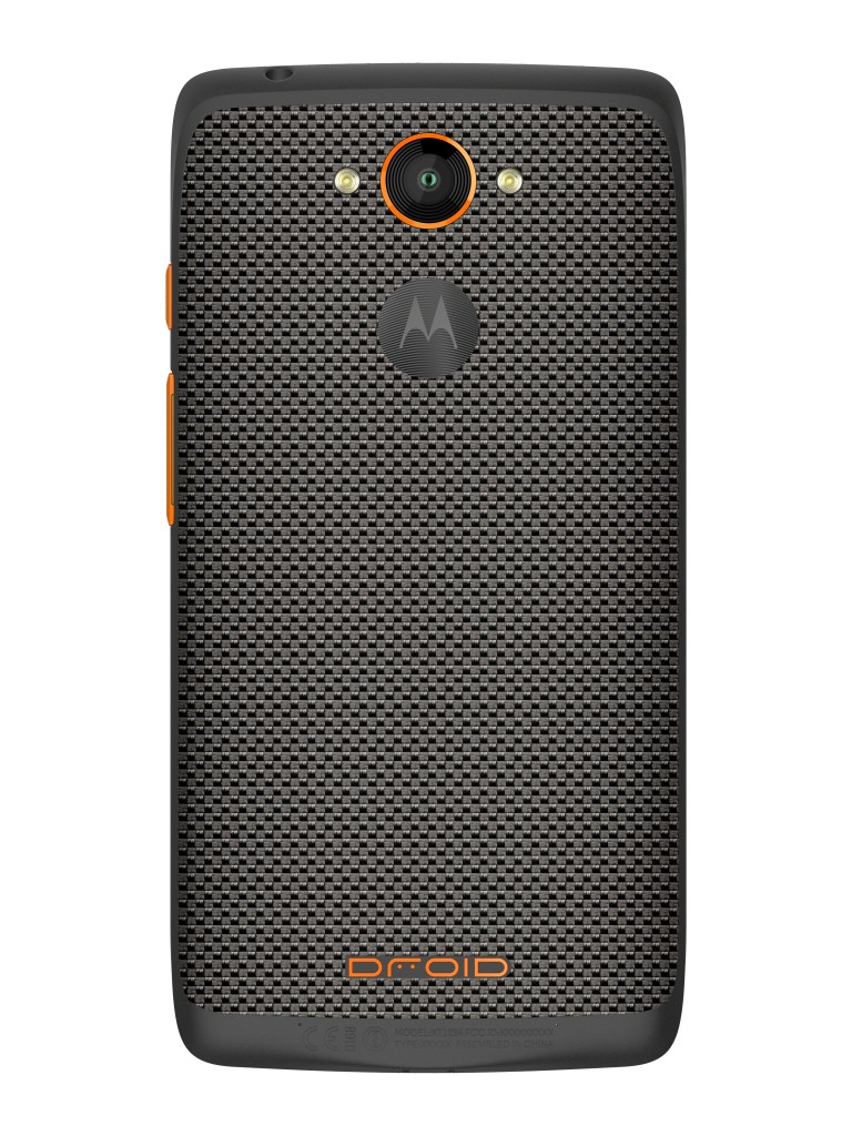 DROID Turbo By Motorola in Gray Ballistic Nylon Metallic Orange