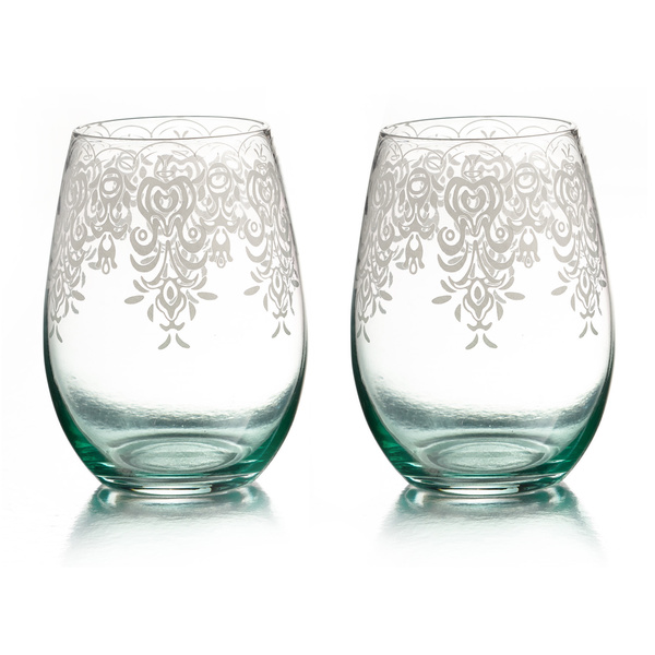 WIN Lace Stemless Glasses (Set of 2)