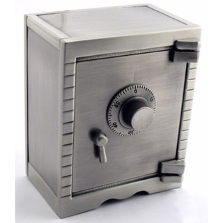 Elegance Pewter Finish Safety Deposit Money Bank