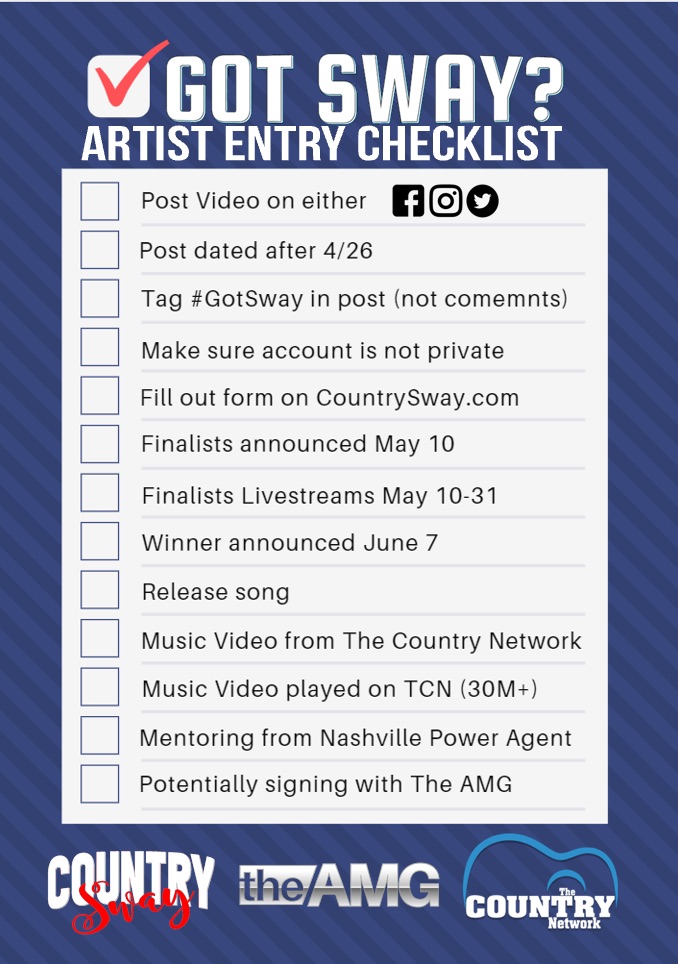 Got Sway? Artist Entry Checklist
#GotSway 