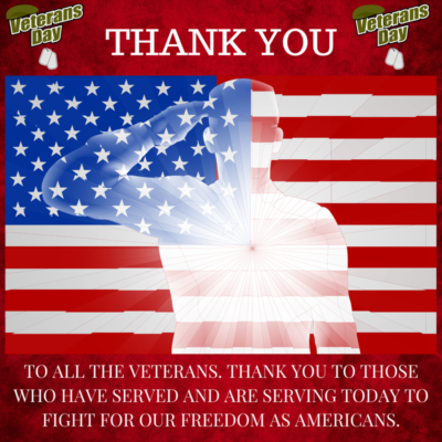 Thank You Veterans Today And Every Single Day